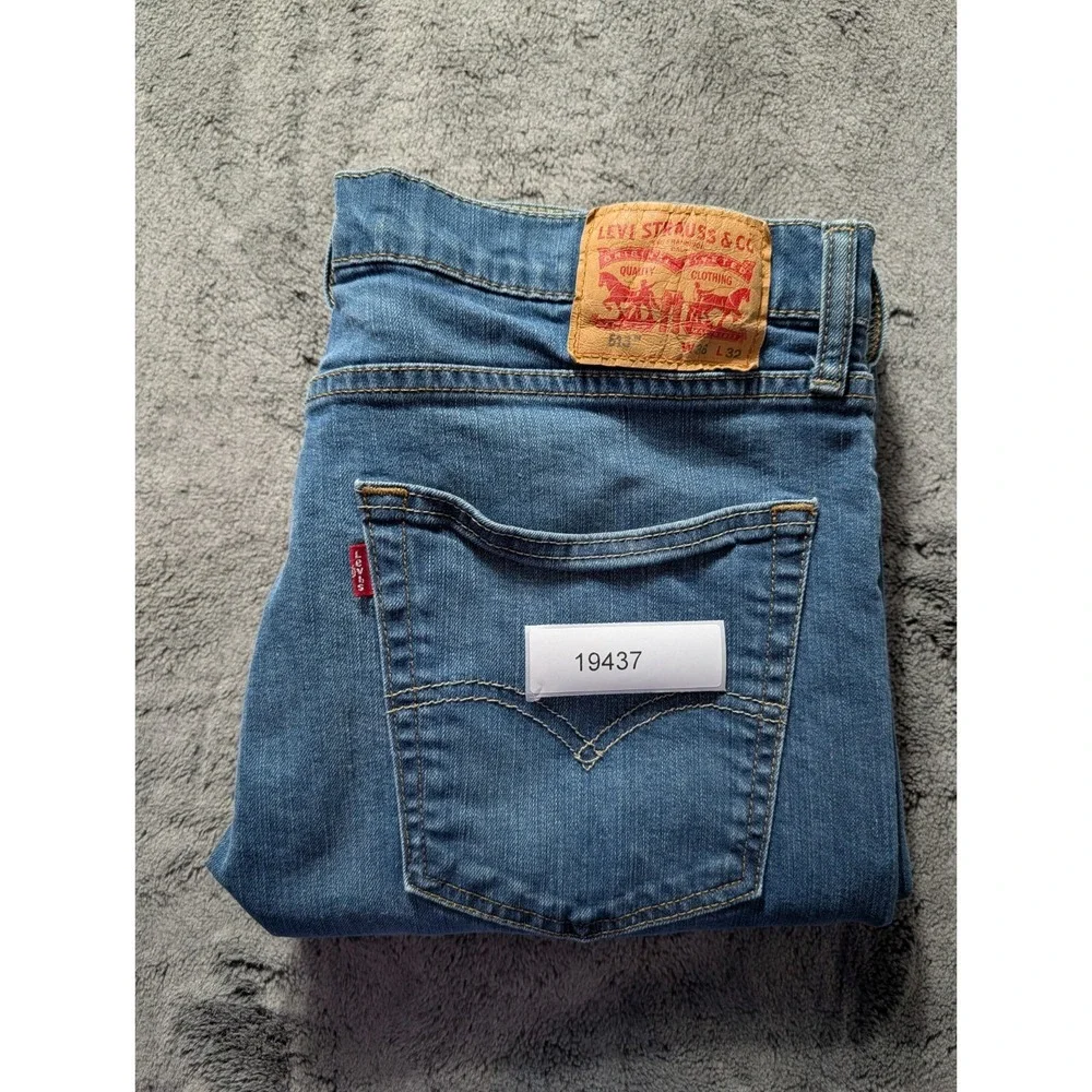 Levi's 513 Slim Straight Leg Jeans Men's Size 36x32 Medium Wash